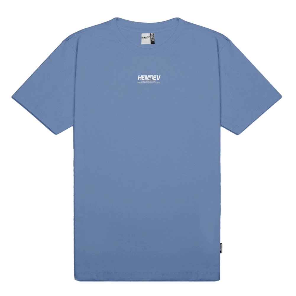 Jual Hemdev Tshirt Franklin Blue Tees Katun | Shopee Indonesia