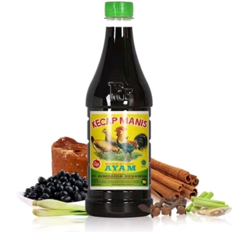Jual PROMO Rimbaria Rimba Ria Kecap Manis Botol Plastik Cap Ayam 600ml ...
