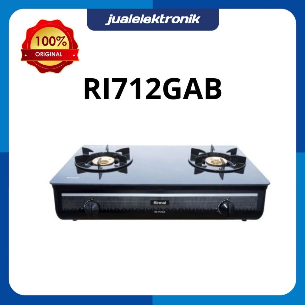 Jual Rinnai RI712GAB Kompor Gas 2 Tungku Stove Top Cooker | Shopee ...