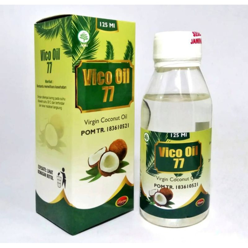 Jual VCO Vico Oil 77 Minyak Kelapa Virgin Coconut Oil 125ml | Shopee ...