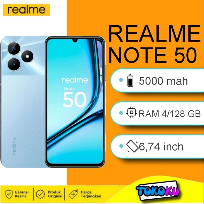 Jual REALME NOTE 50 RAM 4/128 GB - GARANSI RESMI INDONESIA | Shopee ...