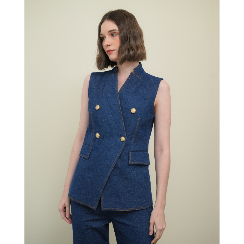Rompi Women Denim Vest Jual INVIO Fallyn Denim Vest Rompi Wanita
