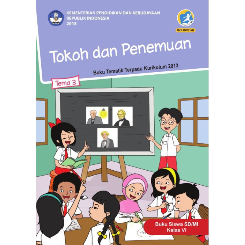 Jual Termurah!! Buku Tematik dikbud k13 kelas 6 SD Tema 3 tokoh dan ...