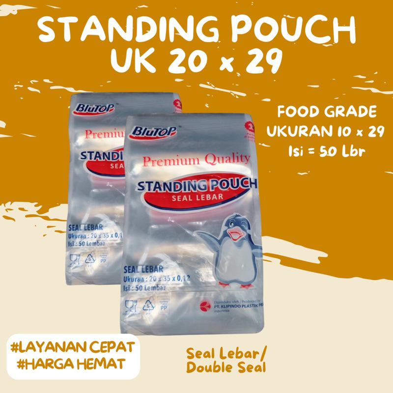 Jual Standing Pouch 20x29 SL Plastik Zipper Zip Lock 20 x 29 Lock STP ...