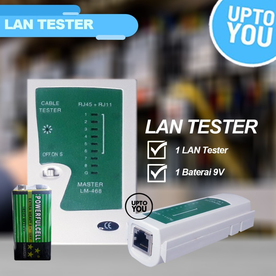 Jual LAN Tester UTP RJ45 & RJ11 WITH BATTERY | Shopee Indonesia