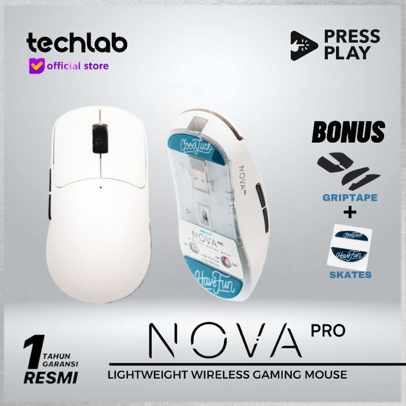 Jual Press Play / Pressplay Nova Pro Lightweight Wireless Gaming Mouse