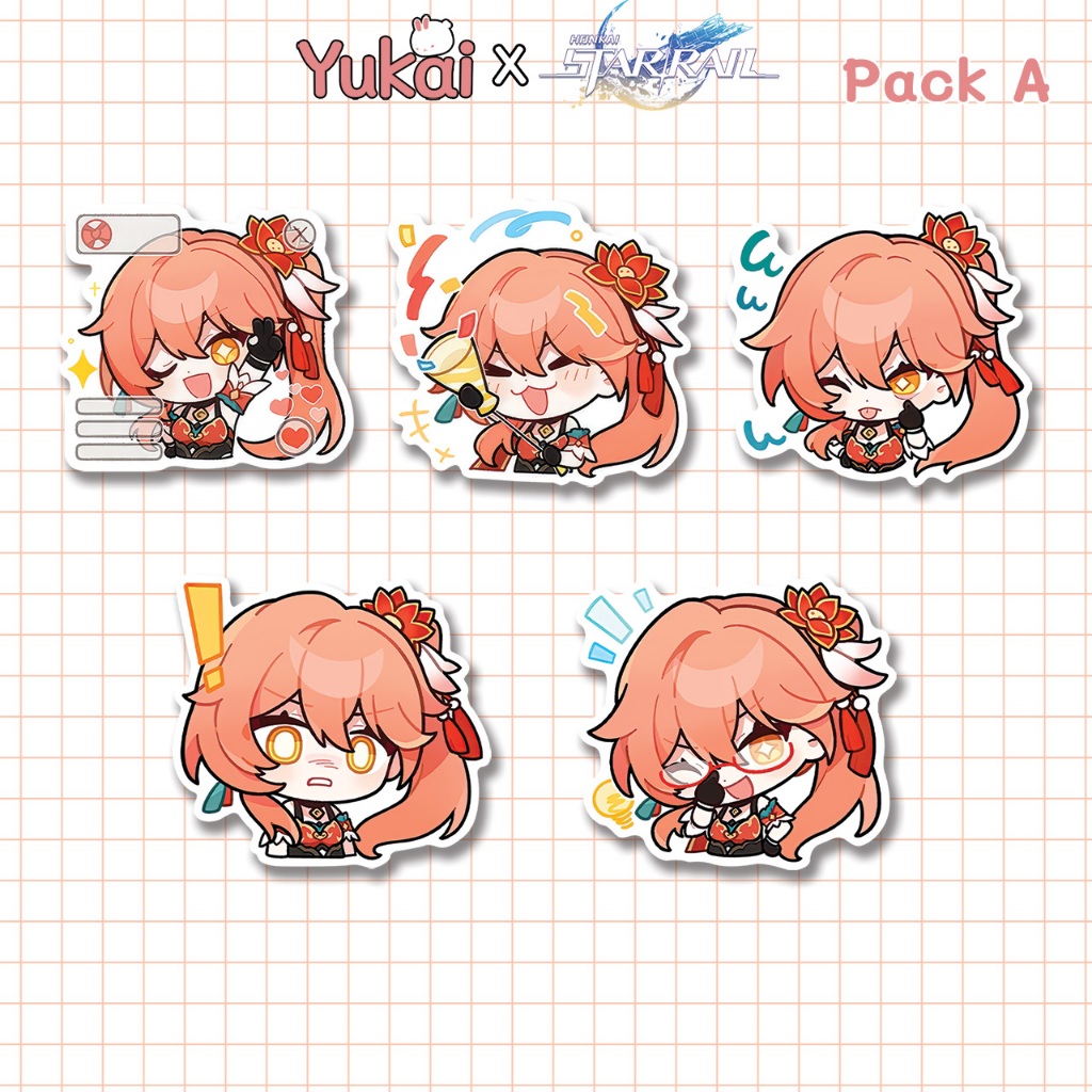 Jual Stiker Pack Guinaifen Honkai Star Rail (HSR) Premium, Sticker ...
