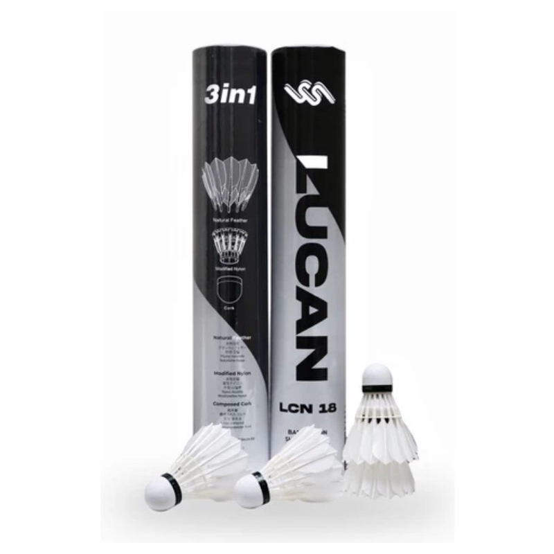 Jual Shuttlecock Badminton Lucan 3 in 1 | Shopee Indonesia