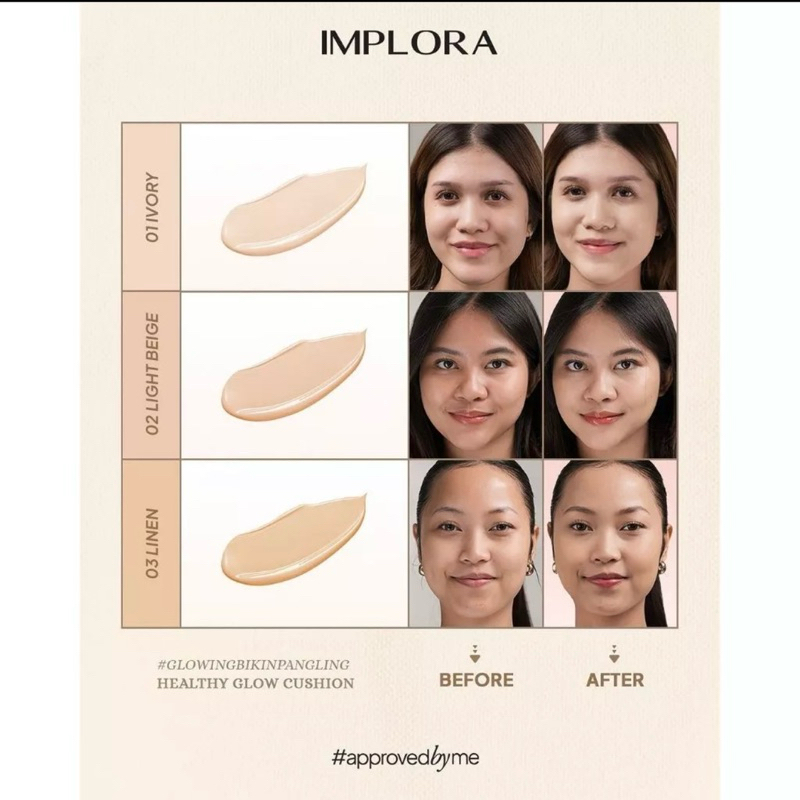 Jual IMPLORA HEALTHY GLOW CHUSION | Shopee Indonesia