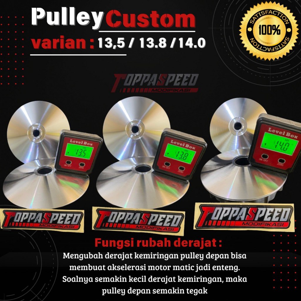 Jual PULLEY 1 SET CUSTOM ORIGINAL PULI KODE (K44) Beat ESP/Scoopy Esp ...
