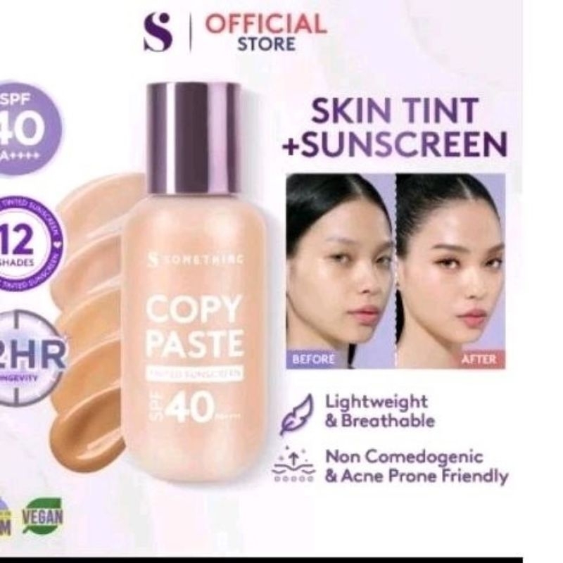 Jual SOMETHINC Copy Paste Tinted Sunscreen SPF40 50mL- Alter, Linen ...