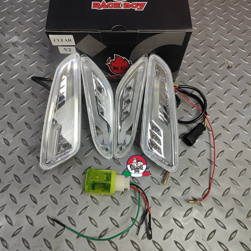 Jual Indicator Sein LED Running Race Boy Raceboy Model Level10 Clear ...