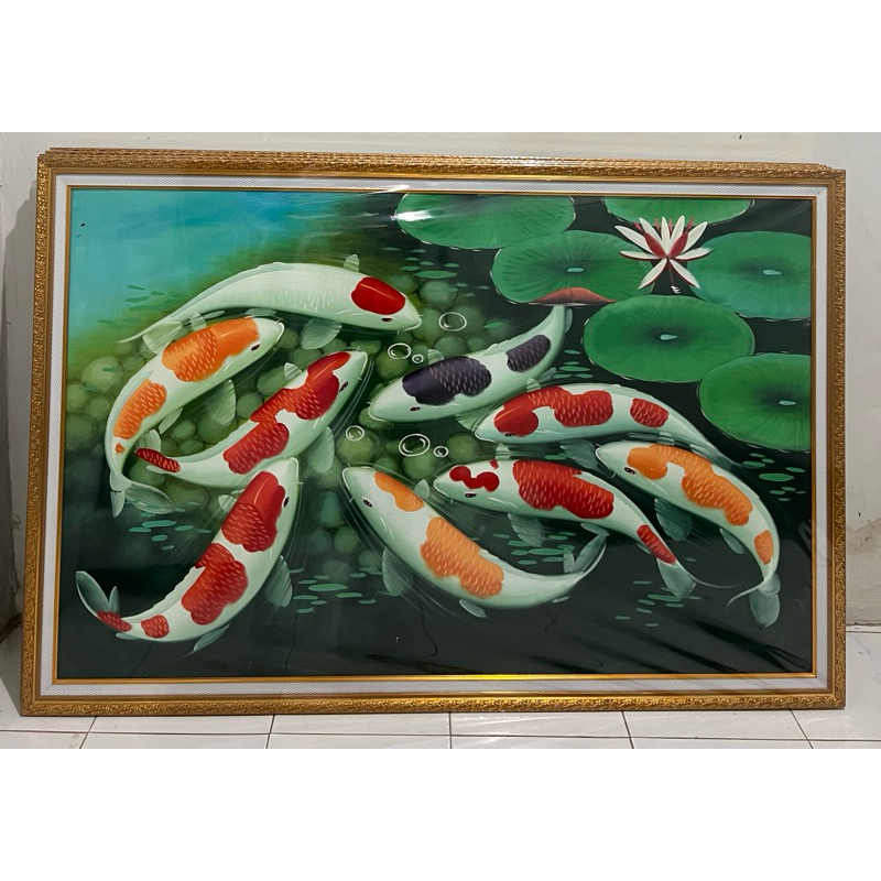 早いもの勝ち❗手作り額付きシルクスクリーン応用絵画 「ずっと