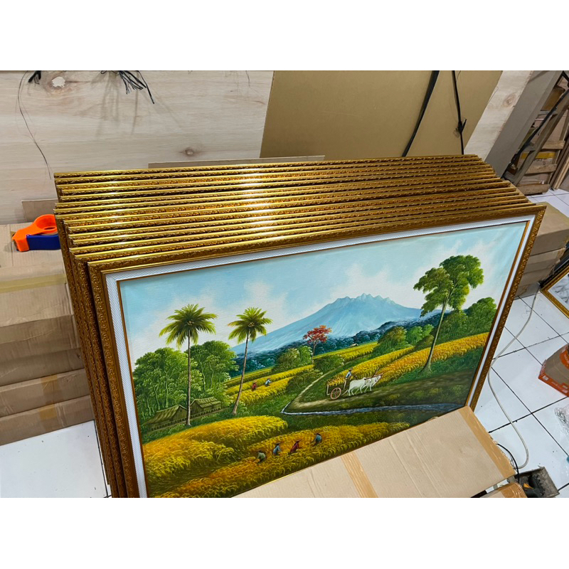 早いもの勝ち❗手作り額付きシルクスクリーン応用絵画 「ずっと