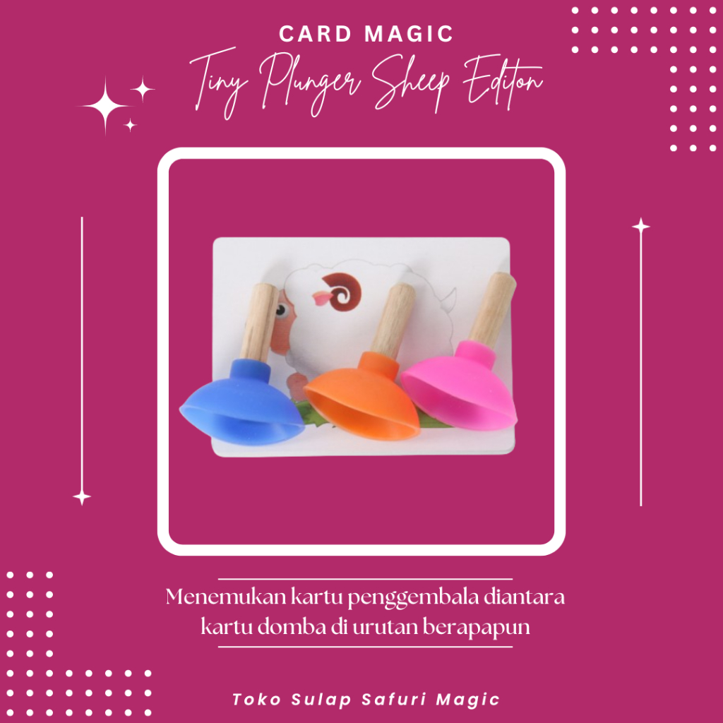 Jual Alat Sulap Tiny Plunger Sheep Edition - Sulap Kartu - Sulap Anak ...