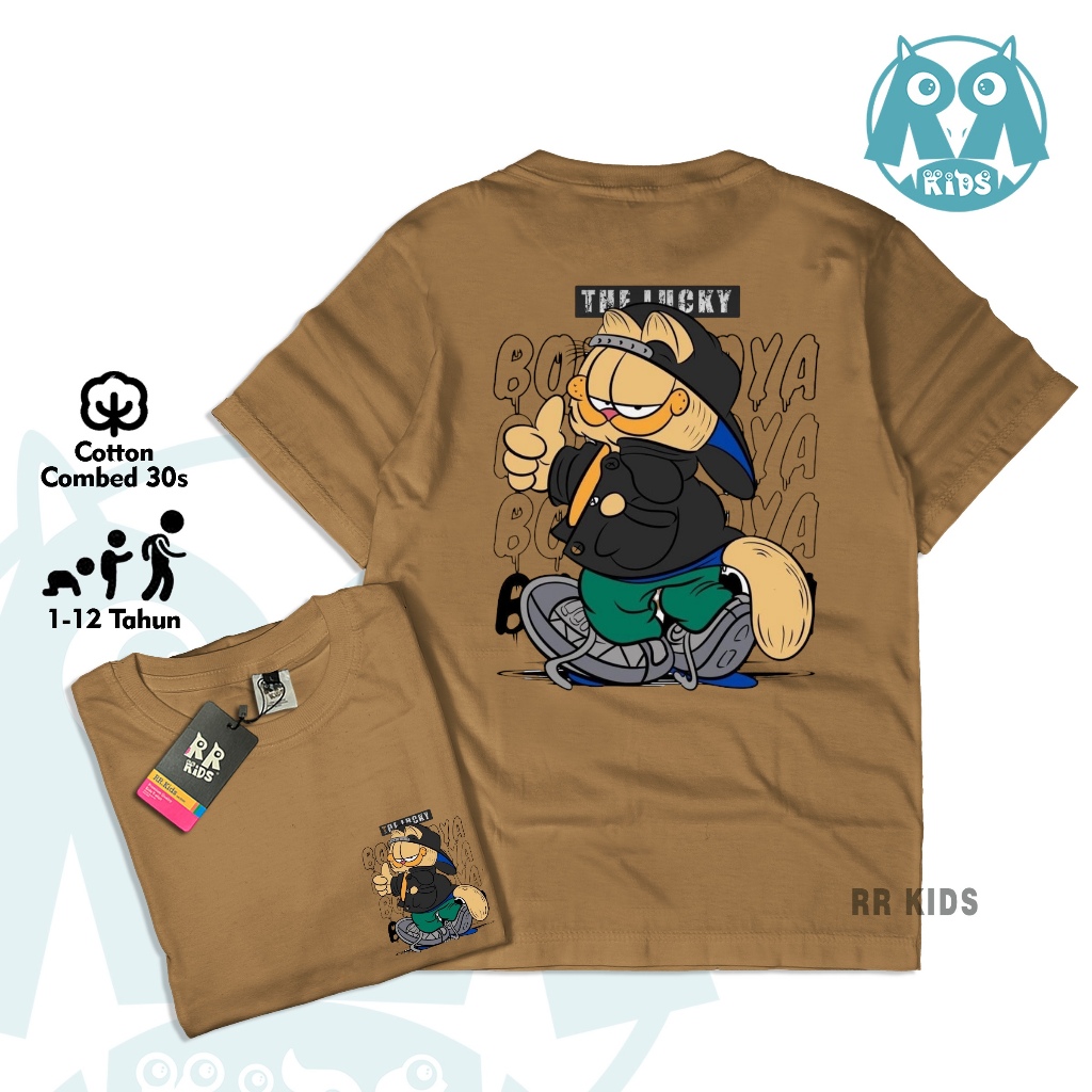 Baju Kaos Distro Anak Laki Laki Perempuan Catoon Combed 30s 1-12Thn 07