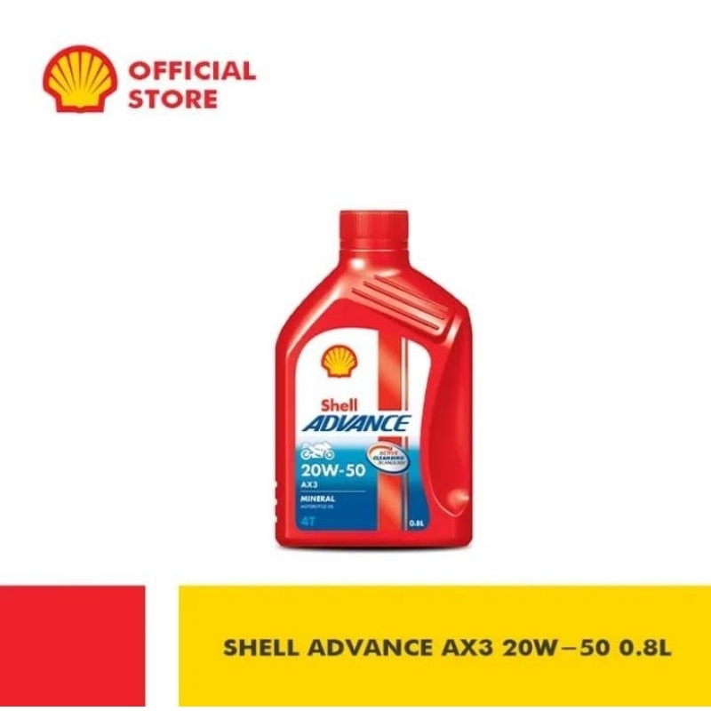 Jual Oli Motor Shell Advance AX3 20W-50 (0.8L) | Shopee Indonesia