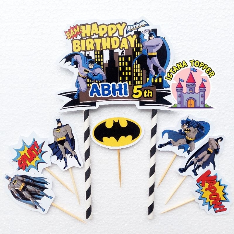 Jual Topper CUSTOM NAMA / FOTO Tema Superman, Titipo, Avengers, Star