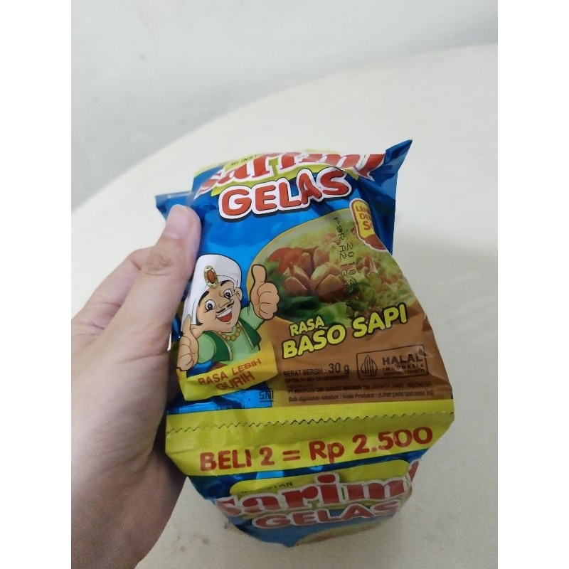 Jual SARIMI GELAS RASA BASO SAPI ( 30GR X 10PCS ) | Shopee Indonesia