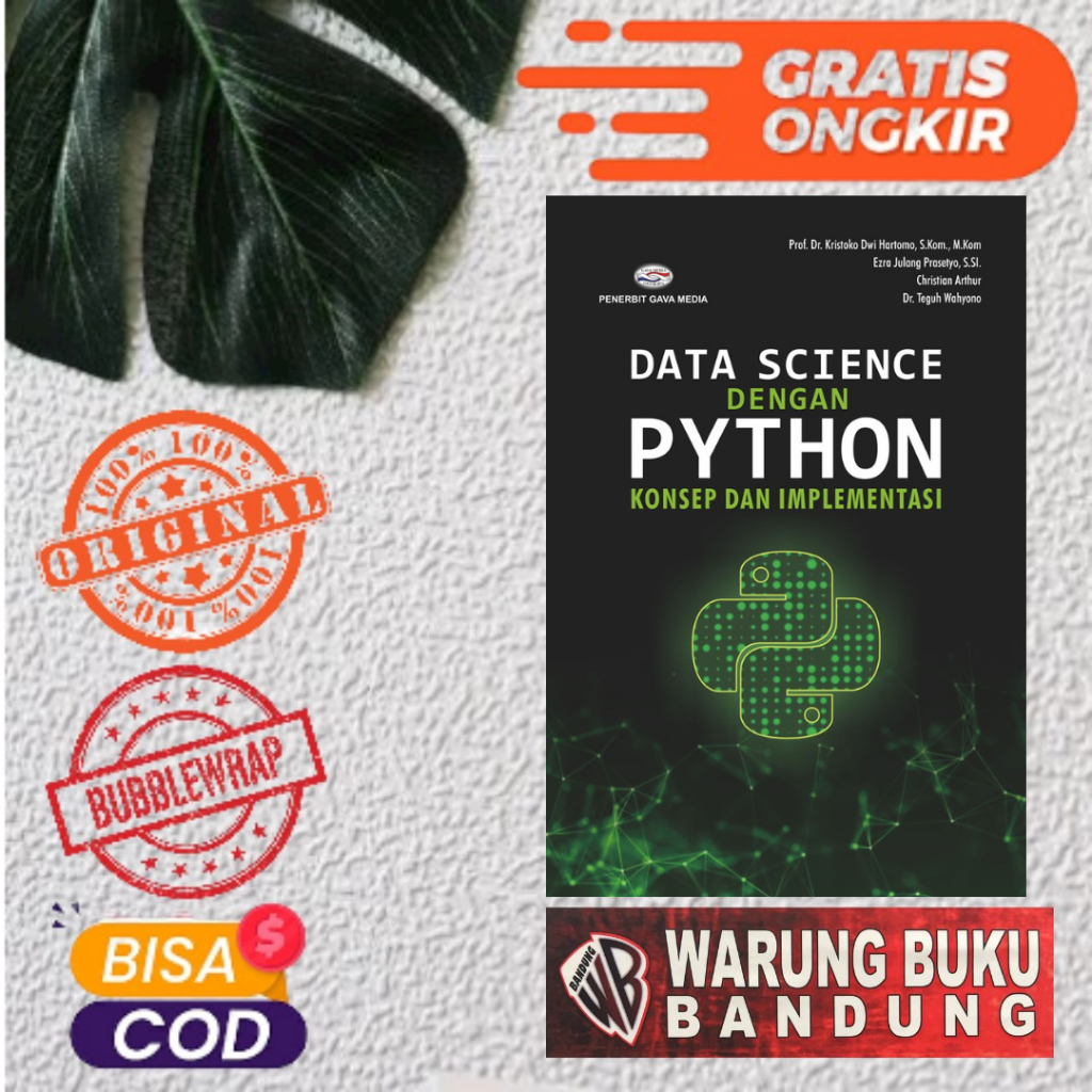 Jual Buku Data Science dengan Python - Prof. Dr. Kristoko Dwi Hartomo ...