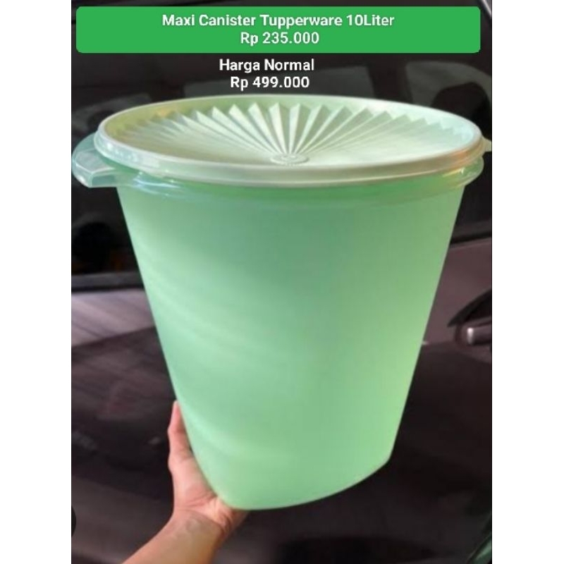 Jual Tupperware Original Maxi Canister 10Liter | Shopee Indonesia