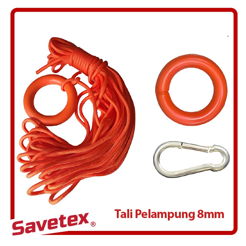 Jual Tali Pelampung 8mm / Floating Ring Buoy / Rescue Rope 8 MM ...