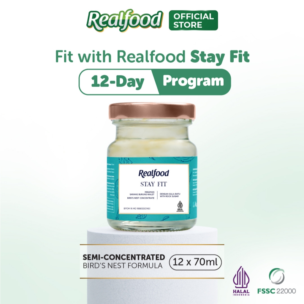 Jual Realfood Stay Fit Minuman Sarang Burung Walet Shopee Indonesia