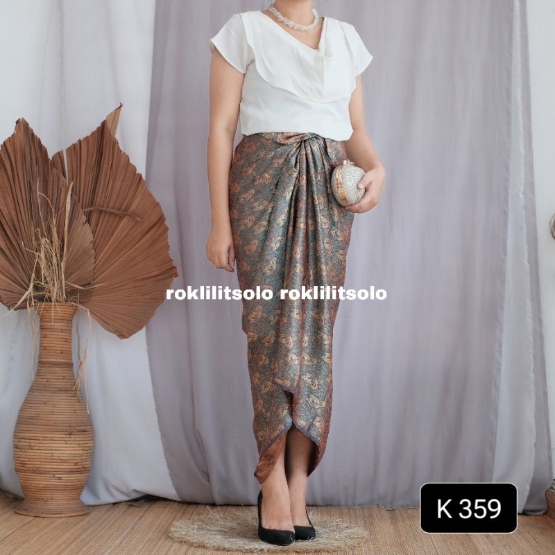 Jual Rok lilit songket / rok songket / wrap skirt instan / kain lilit ...
