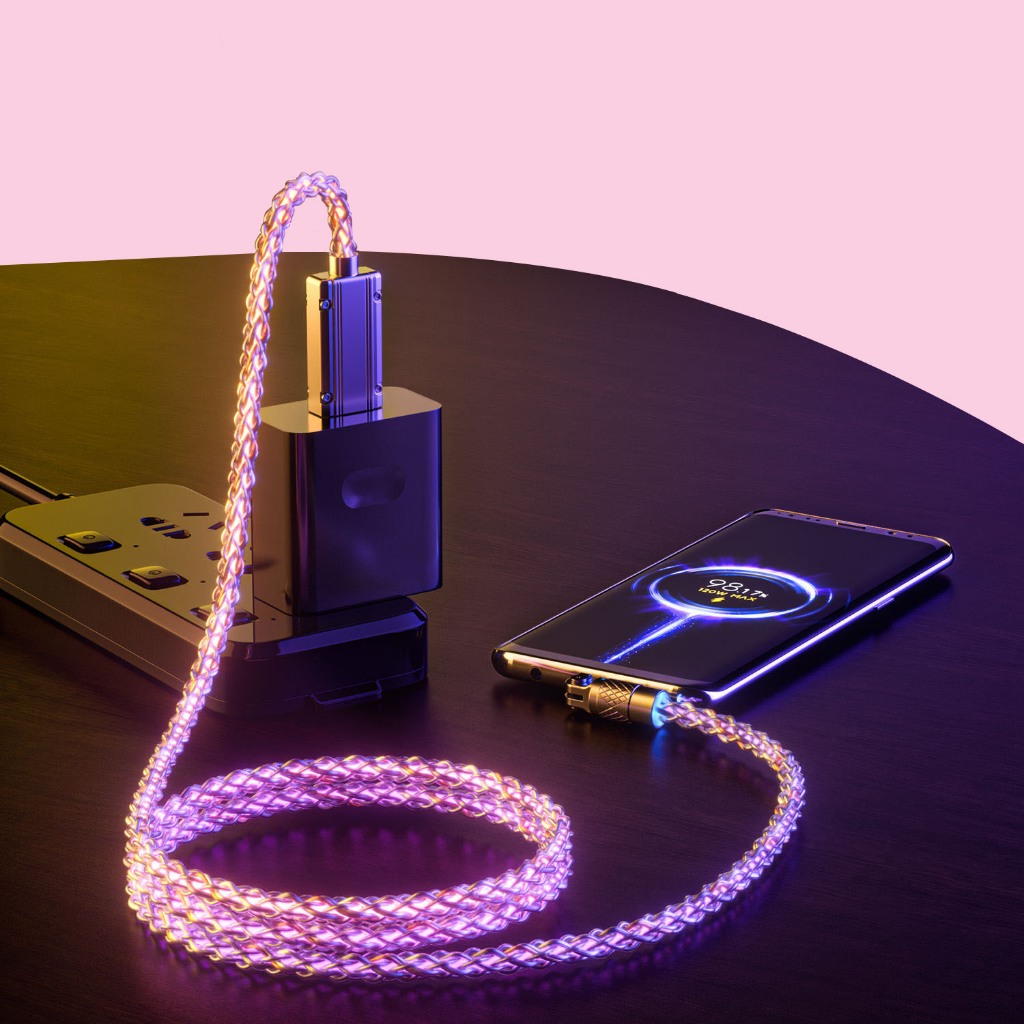 Jual RG KABEL DATA LED RGB PUTAR TEBAL Type C 120 Watt Putar Rotasi 180 ...