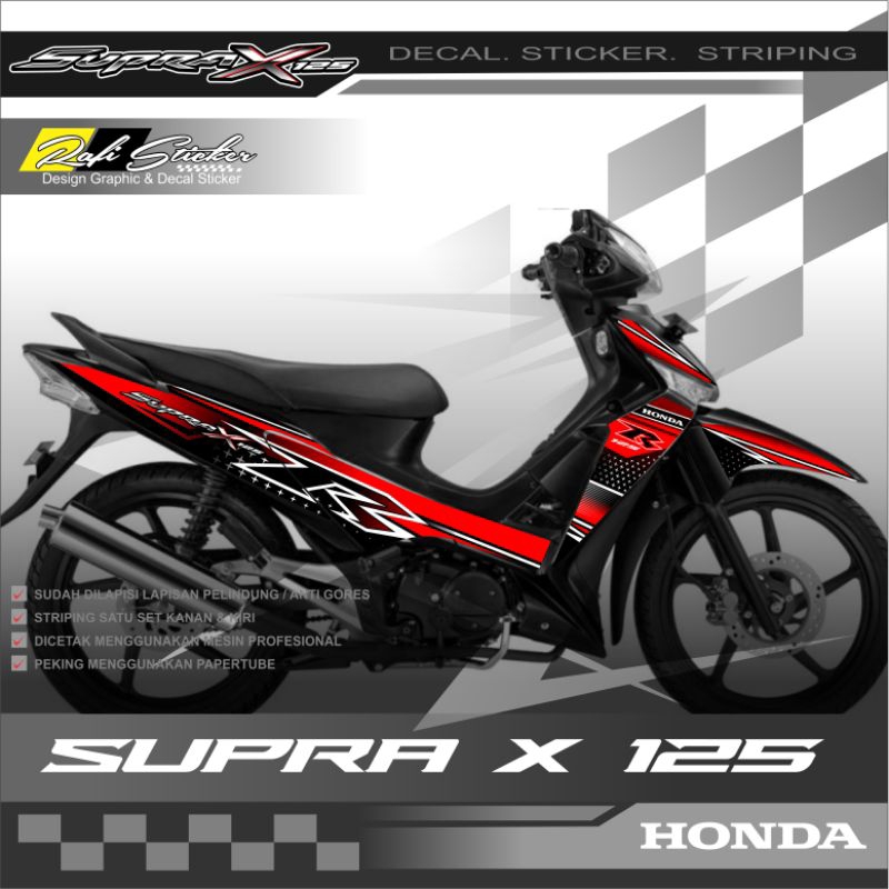 Jual Striping Supra X 125 Lama Variasi Stiker Motor Honda Supra