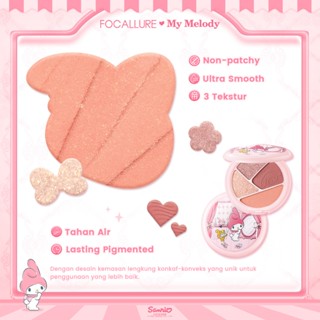 Jual Focallure X Sanrio Eyeshadow Palette Matte Shimmer Warna