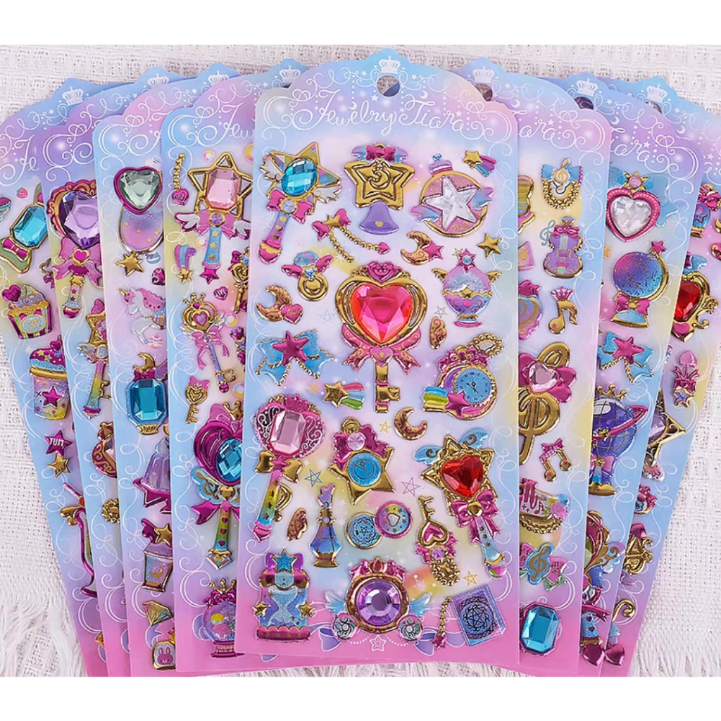 Jual Stiker Timbul Sanrio Model Tiara - Jewelry Tiara Sticker Set Deco ...