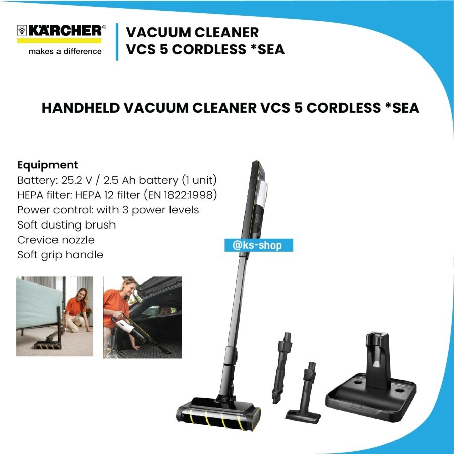 Jual Karcher VCS 5 Cordless Dry Vacuum Cleaner | Vacuum Cleaner VCS 5 ...