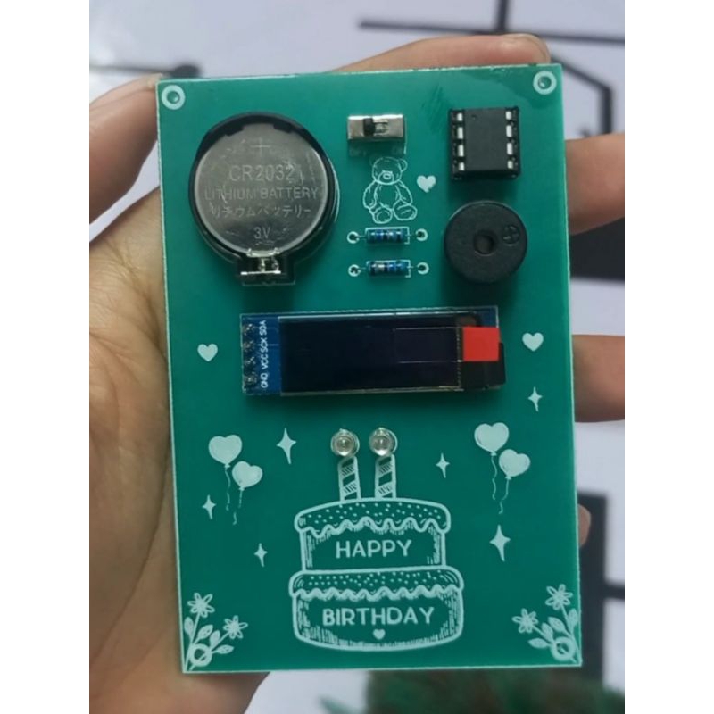 Jual [CUSTOM]- HAPPY BIRTHDAY CARD ARDUINO ATTINY85 | KADO ANAK TEKNIK ...