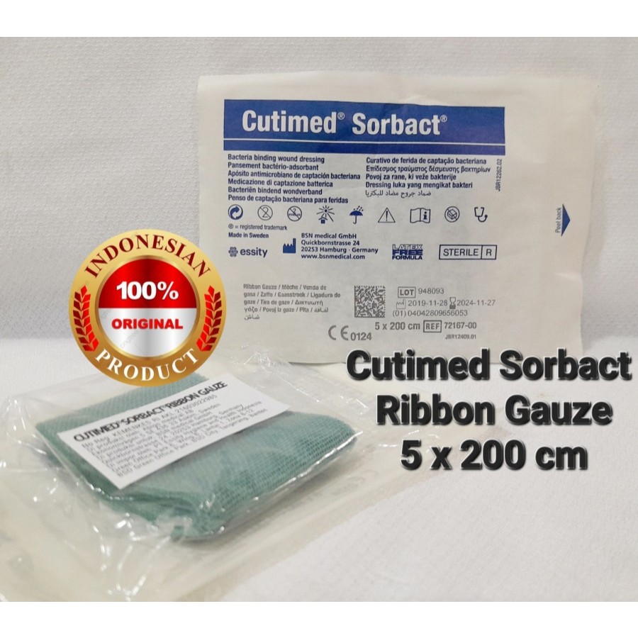 Jual BSN Medical Cutimed Sorbact Ribbon Gauze 5 x 200 cm - Pembalut ...