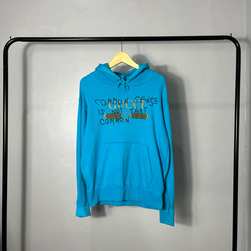 Jual Gucci Common Sense Hoodie BabyBlue Shopee Indonesia