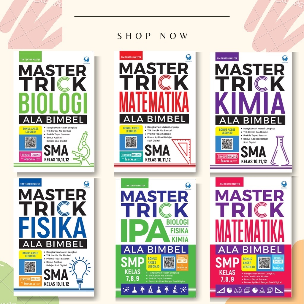 Jual Buku Master Trick Smp Sma Ala Bimbel Biologi Fisika Kimia
