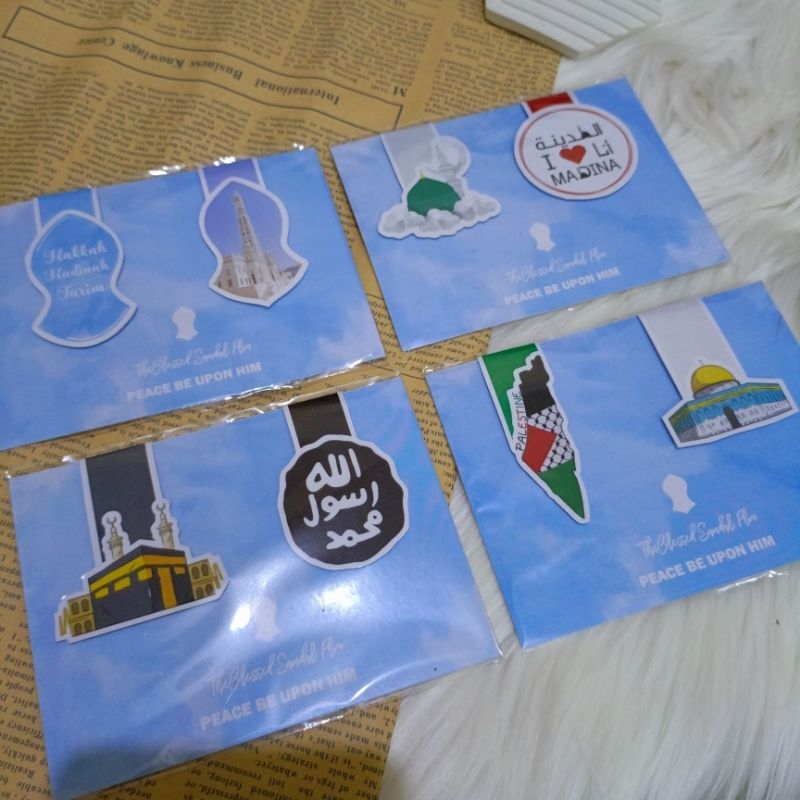 Jual Pembatas Buku Book Mark Kertas Terompah Capal Nalain Tarim Nabawi ...