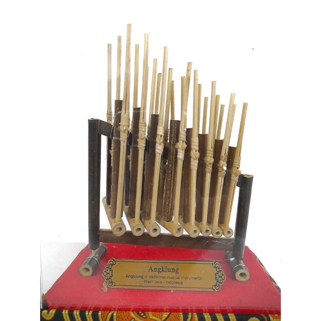 Jual Souvenir Miniatur Angklung Mini Exclusive Tutup Akrilik | Shopee ...
