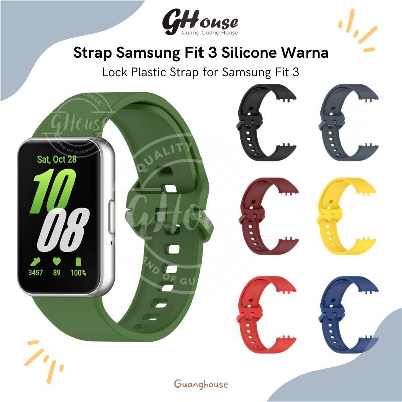 Jual Strap Samsung Fit 3 Silicone Strap Tali Jam Samsung Galaxy Fit 3