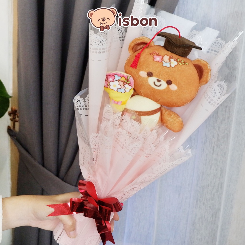 Jual ISTANA BONEKA Buket BMF Kelulusan Hampers Hand Bucket Kado Wisuda ...
