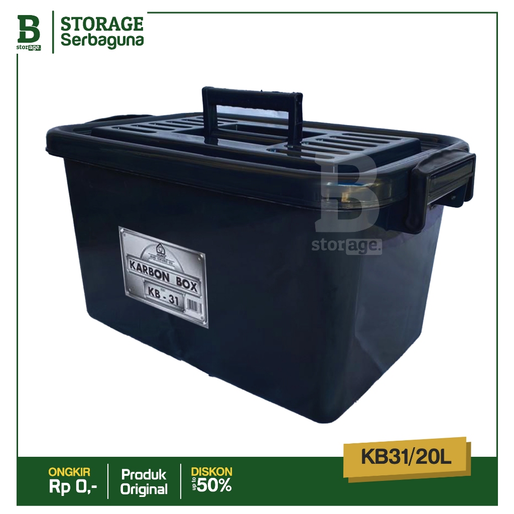 Jual Akako Container Box Hitam KB 31 L kontainer penyimpanan Murah ...