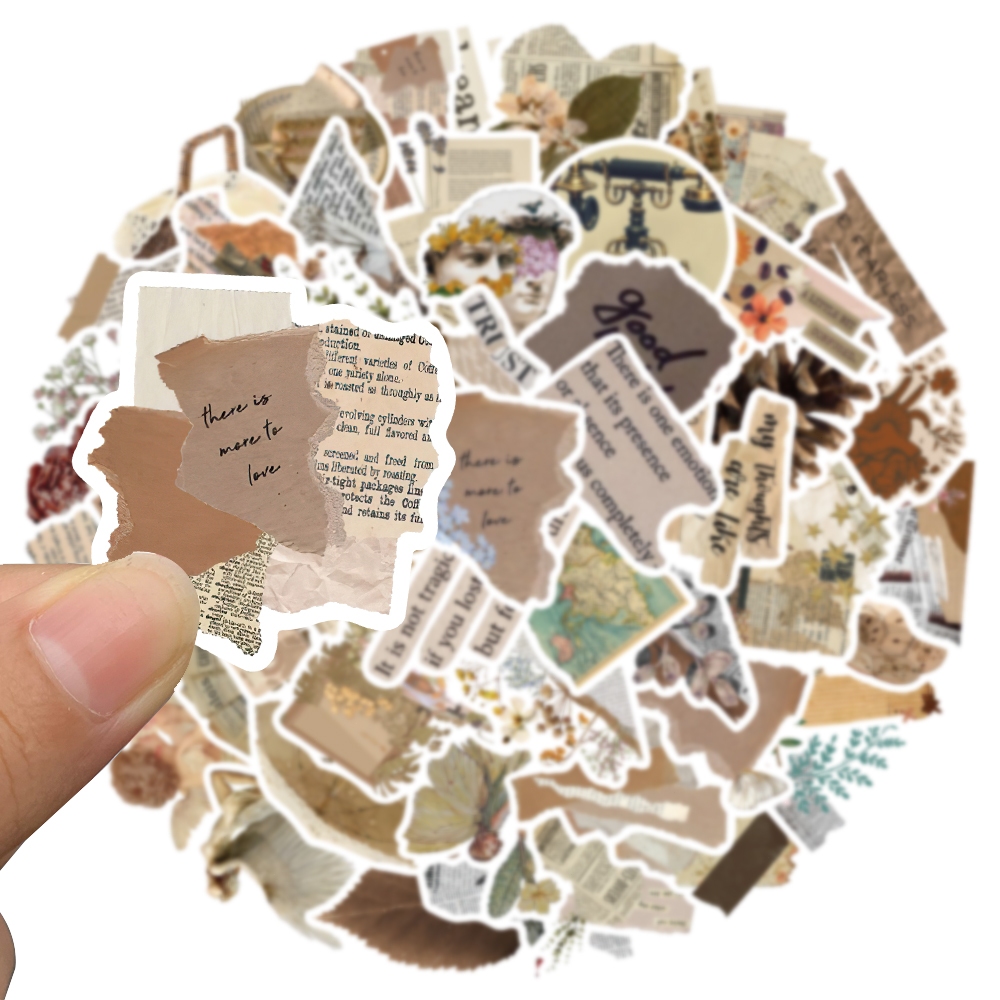 Jual COD 52 PCS Gaya retro Korea stiker untuk Buku Tempel/Buku Harian ...