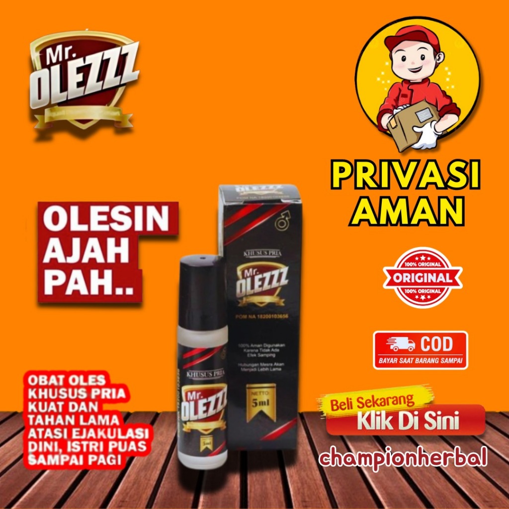 Jual Obat Oles Pria BPOM - Mr. OLEZZ - Obat Oles Tahan Lama | Shopee