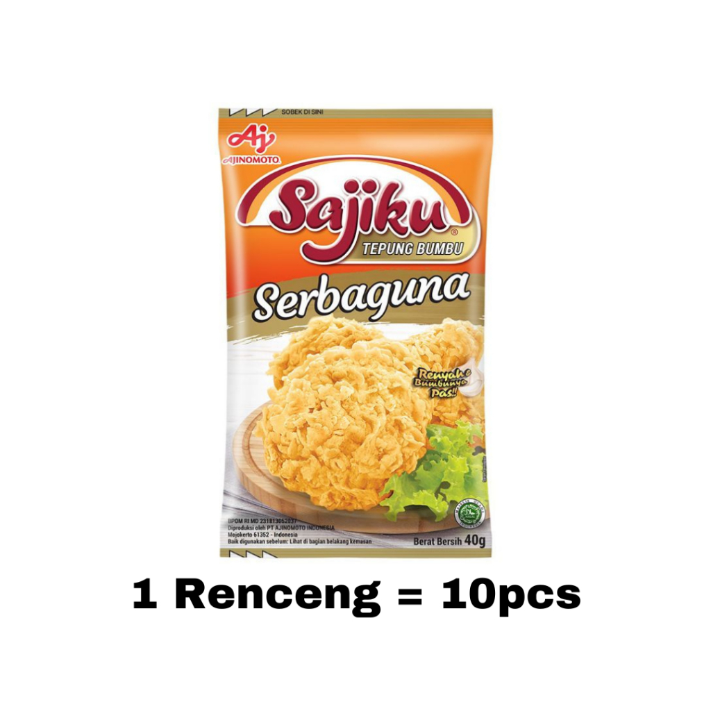 Jual Sajiku Tepung Bumbu Serbaguna 40g / Tepung Crispy Sachet 1 Renceng ...