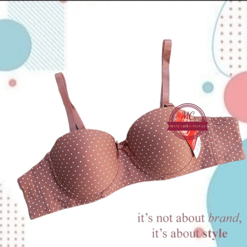 Jual Push Up Bra Remaja Motif Bintik Bintik Bh Kawat Kait 2 Size 34 40 Cup Setengah Daily Bra 4961