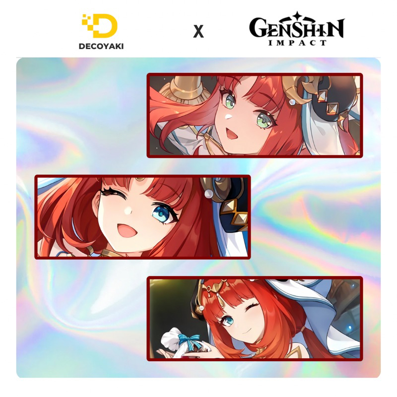 Jual Sticker Slap Hologram Nilou Genshin Impact, Stiker Hologram Nilou ...