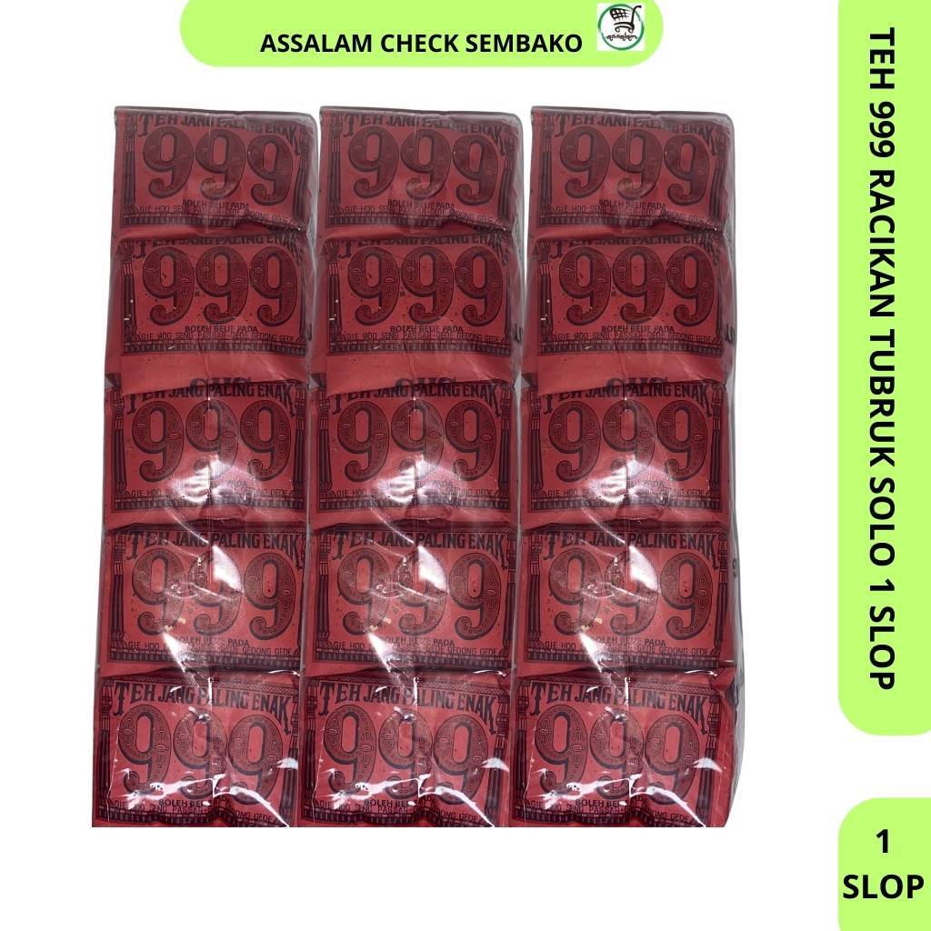 Jual Teh 999 Racikan Tubruk Khas Wedangan Solo Satu Paket Slop isi 10 ...