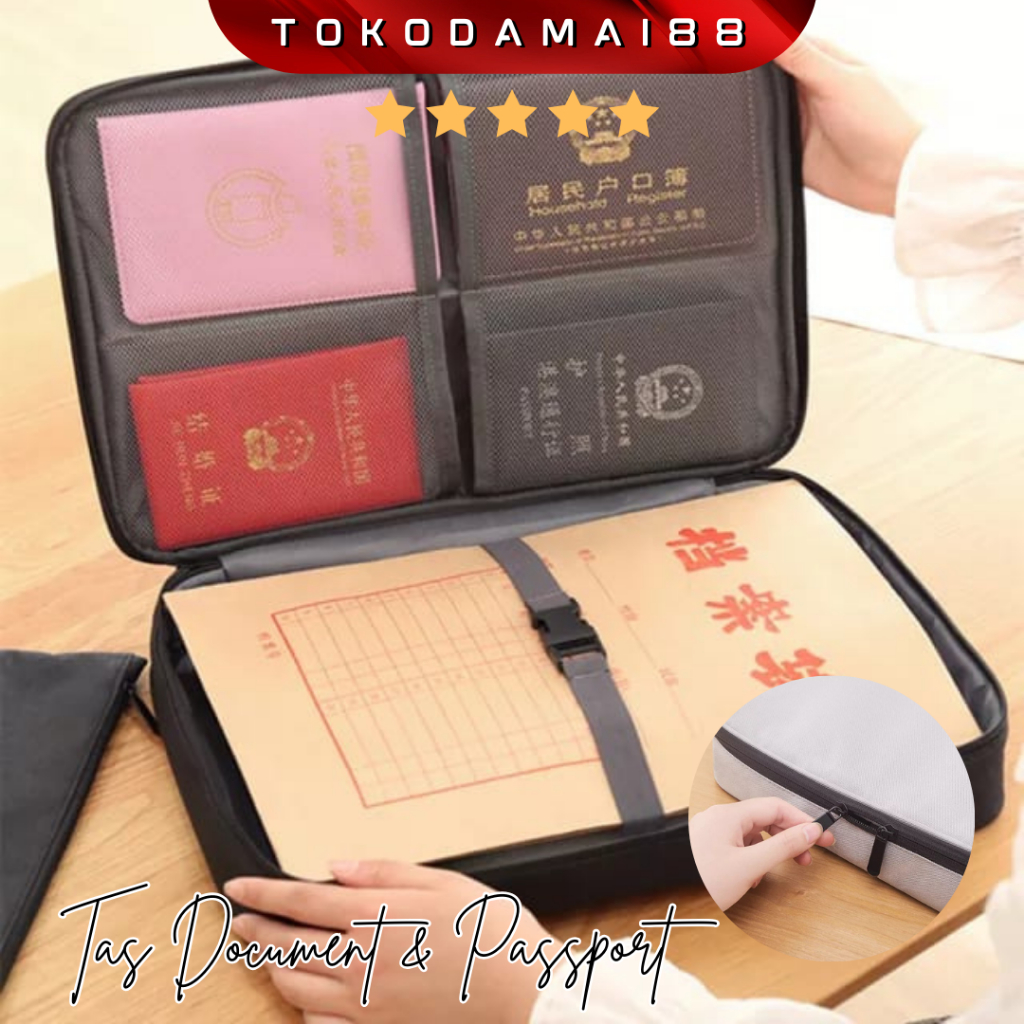 Jual TAS DOKUMEN / TEMPAT PENYIMPANAN FILE TRAVEL DOCUMENT STORAGE BAG ...