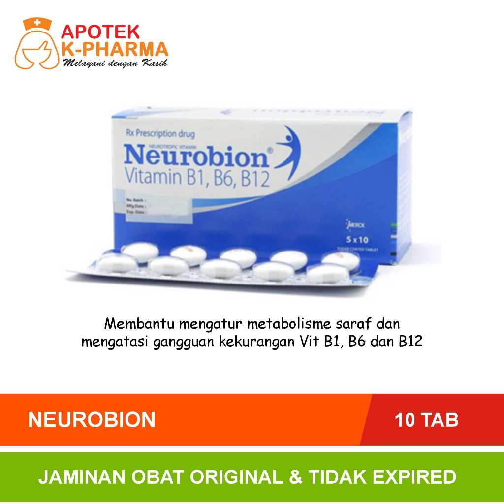 Jual Neurobion FC Strip Isi 10 Tablet Obat Original | Shopee Indonesia